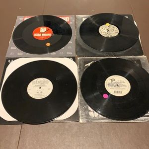 Lot Of 4 12" Rap/Hip Hop Vinyl Records, 50 Cent, Fat Joe Funk Flex Not tested